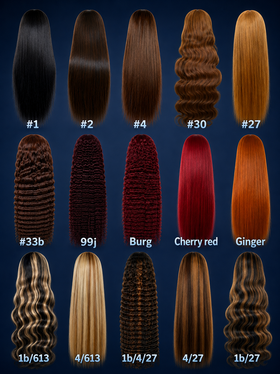 Colored Wigs Transparent Lace